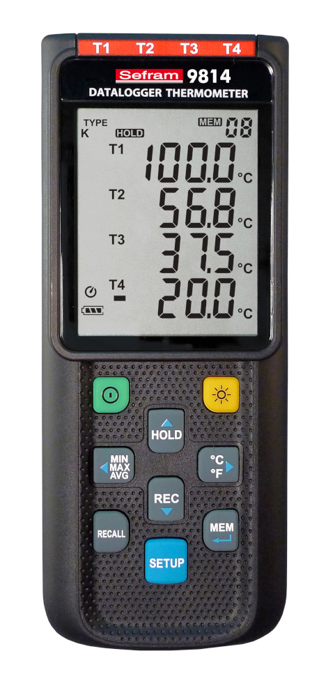 Data Logger Thermometer 9814 front