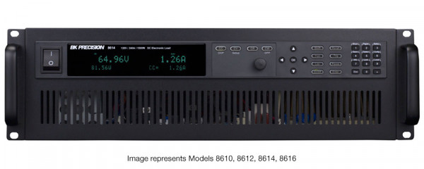 BK 8600 Series Rackmount 3U Programmable DC Electronic Loads Front View
