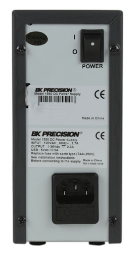 BK1550 Switching DC Power Supply rear view