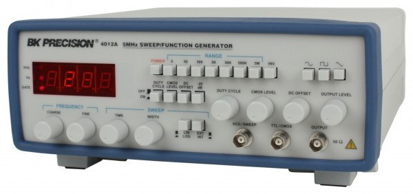 Left Side View of 5 MHz Sweep Function Generator