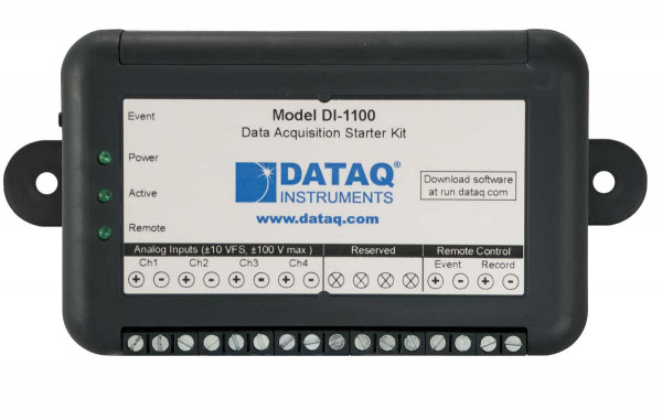 DI-1100 4-Ch USB Data Acquisition Starter Kit