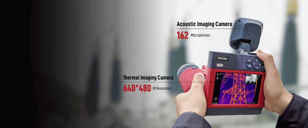 FOTRIC P7MiX combined thermal imaging and acoustic camera