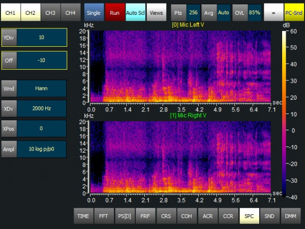 RT-View for TEAC VR-24 Spectrogram