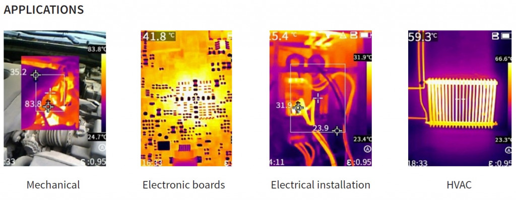 SEFRAM 9831B Thermal Imaging Camera Applications - Mechanical, Relectronic Boards, Electrical Installation, HVAC