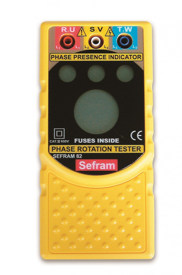 Phase rotation tester with LCD