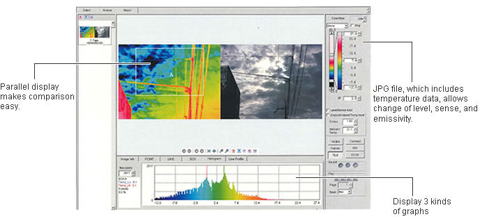 Software for thermal imaging camera R450