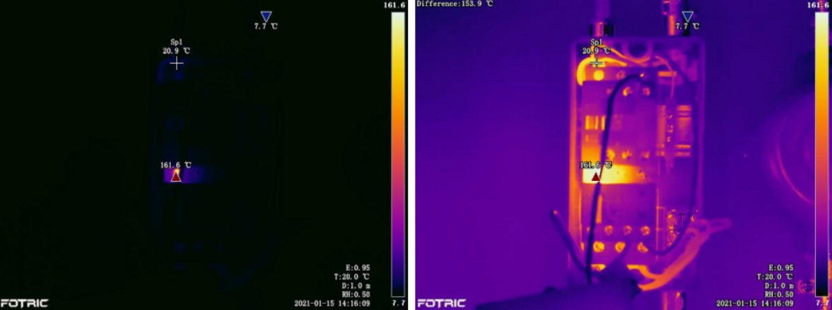 FOTRIC 340 Series Application Features showing Thermal White Balance